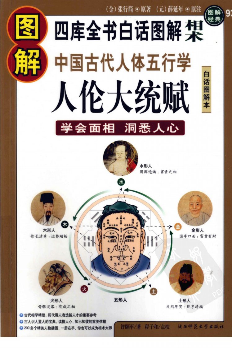 图解经典07-图解中国古代人体五行学人伦大统赋学会面相...