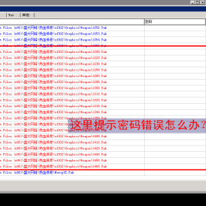 【传奇】服务端PAK密码错误解决方法